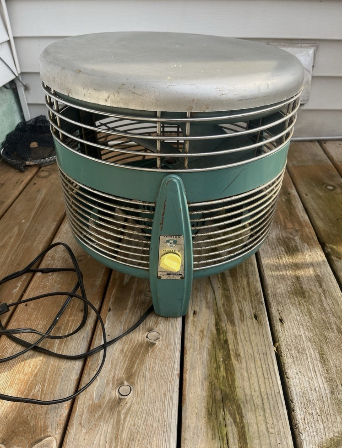 Emerson hassock fan being shipped to the workshop